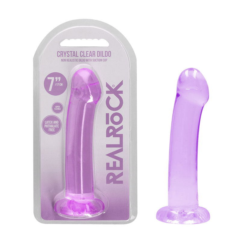 Realrock Non Realistic 6.7'' Dildo with Suction Cup - Purple